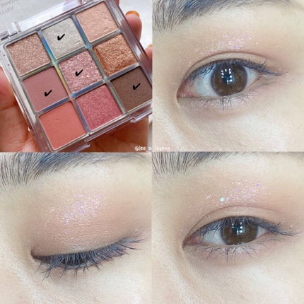 グリッターアイシャドウパレット/heimish/アイシャドウパレットを使ったクチコミ(8枚目)