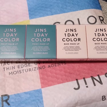 JINS1DAYCOLOR 01  WARM GRAY(BASE MAKE UP)/JINS/ワンデー（１DAY）カラコンを使ったクチコミ（3枚目）