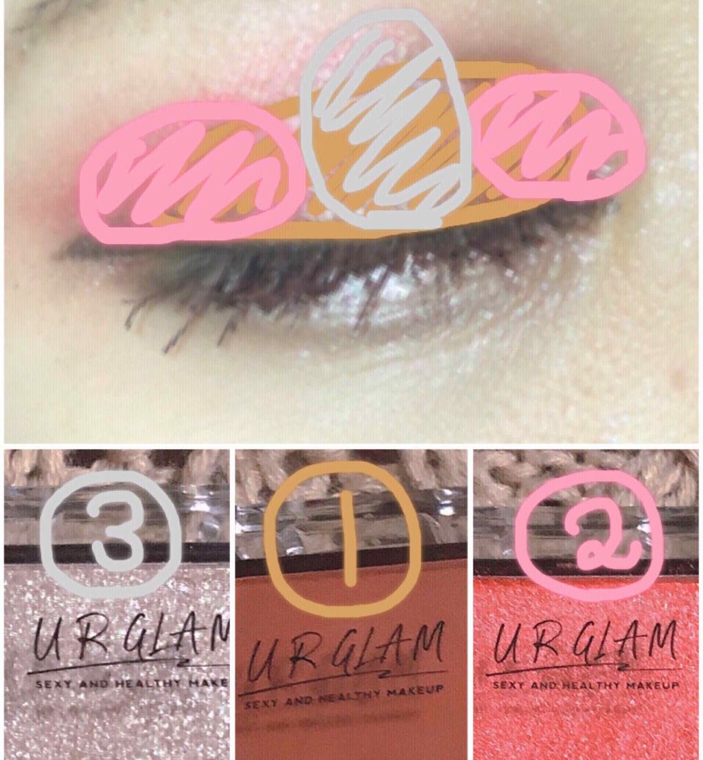 UR GLAM　POWDER EYESHADOW/U R GLAM/単色アイシャドウを使ったクチコミ（2枚目）