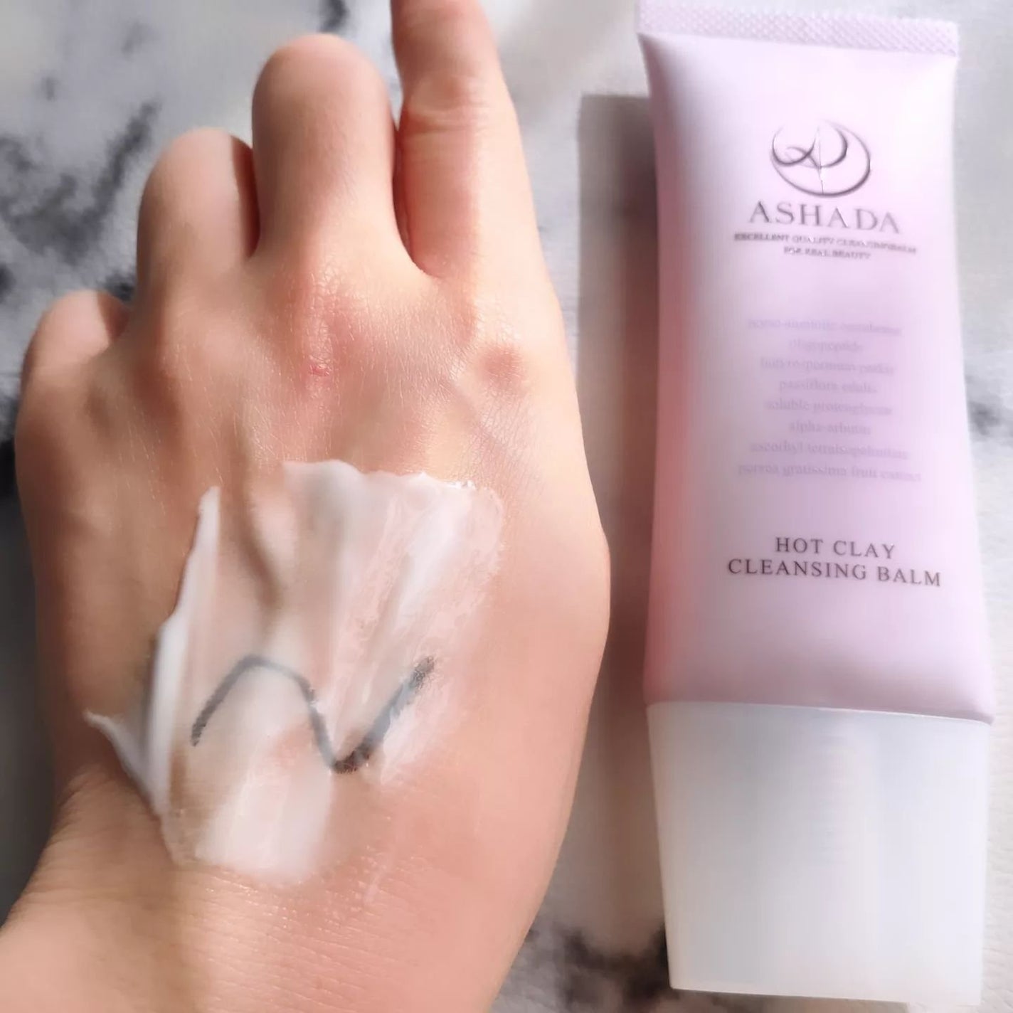 ホットクレイ クレンジング バーム/アスハダ/クレンジングバームを使ったクチコミ(4枚目)