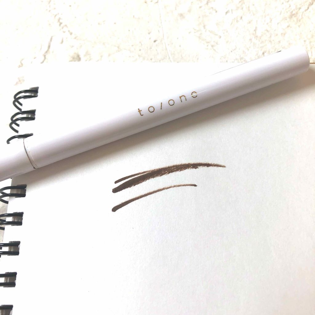 トーン リキッドアイライナー 02 ブラウン/to/one/リキッドアイライナーを使ったクチコミ（1枚目）