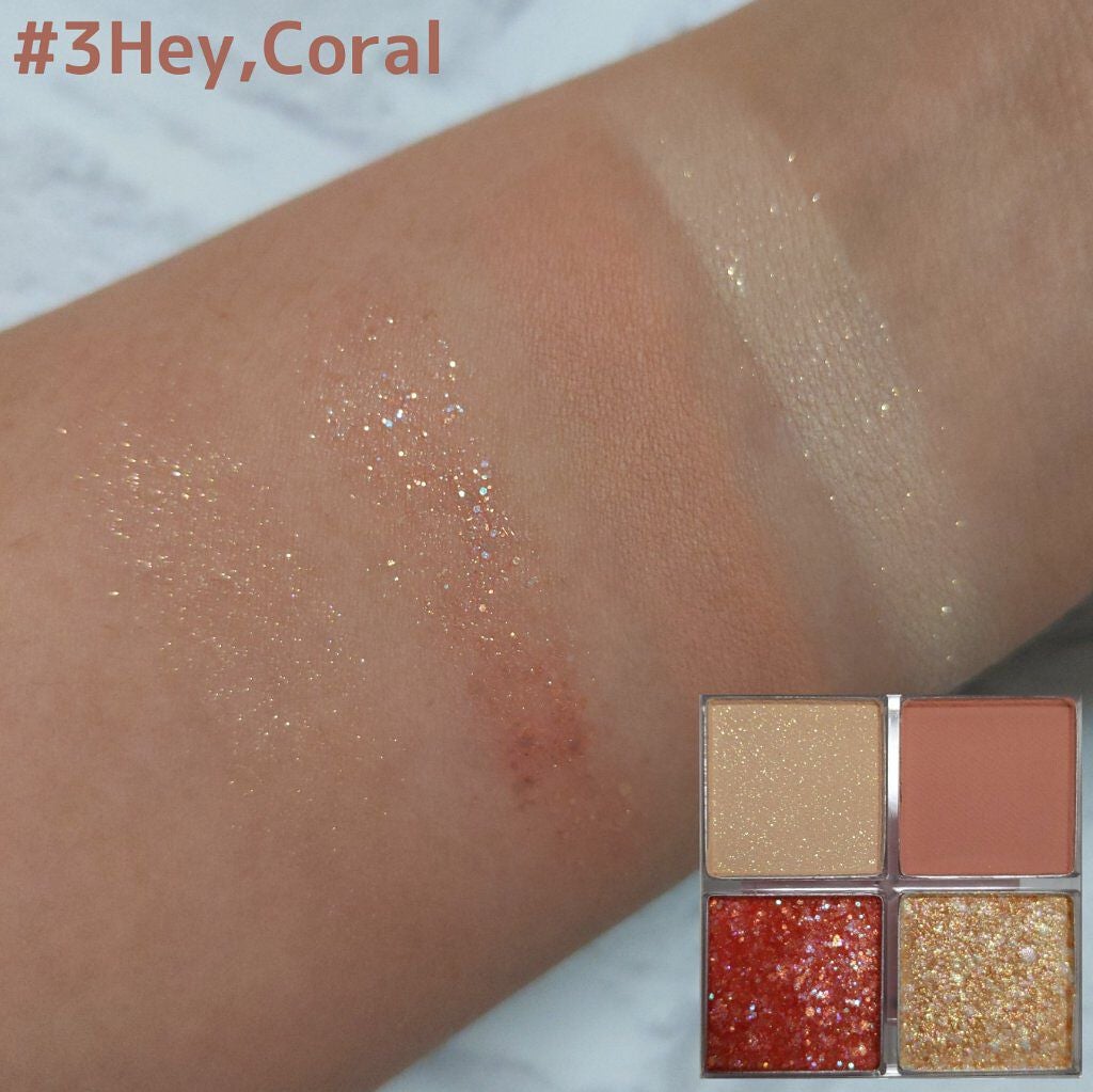 TWINKLE POP Pearl Flex Glitter Eye Palette/CLIO/アイシャドウパレットを使ったクチコミ(4枚目)