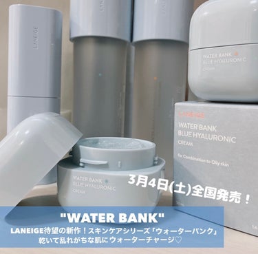 ウォーターバンク クリーム （混合肌・オイリー肌用）/LANEIGE/フェイスクリームを使ったクチコミ（2枚目）