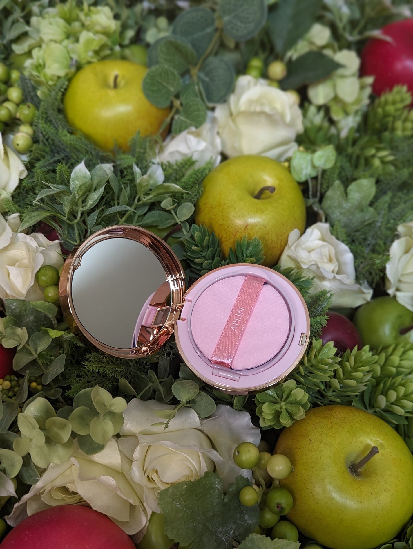 ピンクティーツリーカバーアップグロウクッション/APLIN/クッションファンデーションを使ったクチコミ(4枚目)