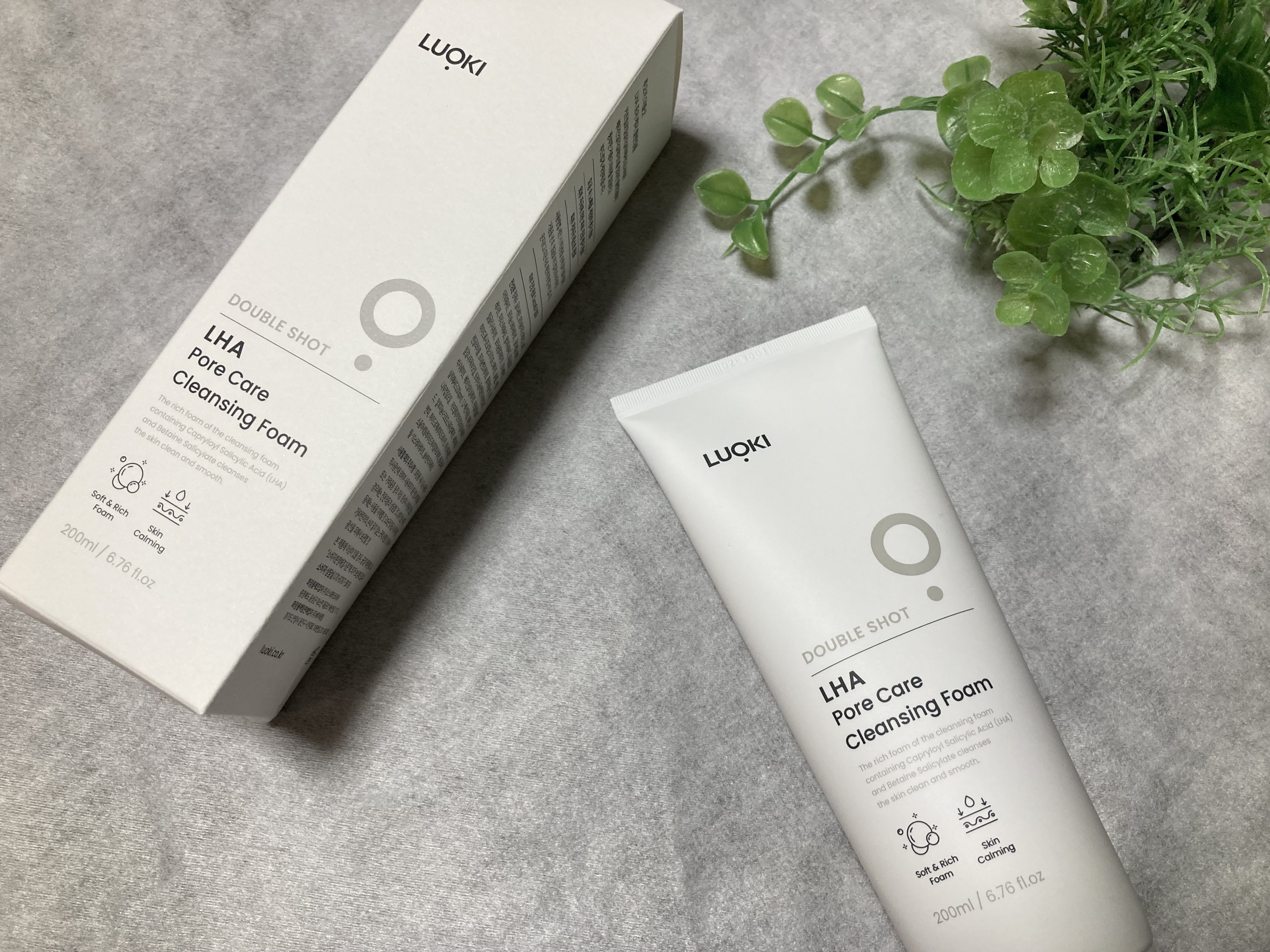 ダブルショットLHA毛穴ケアクレンジングフォーム /LUOKI/クレンジングクリームを使ったクチコミ（1枚目）