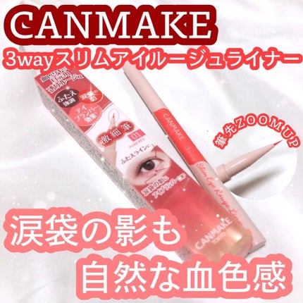 3wayスリムアイルージュライナー/キャンメイク/リキッドアイライナーを使ったクチコミ(1枚目)