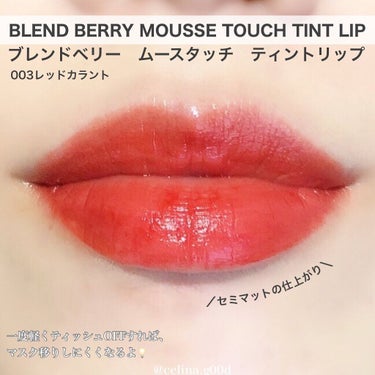 ムースタッチティントリップ		/BLEND BERRY/口紅を使ったクチコミ（3枚目）