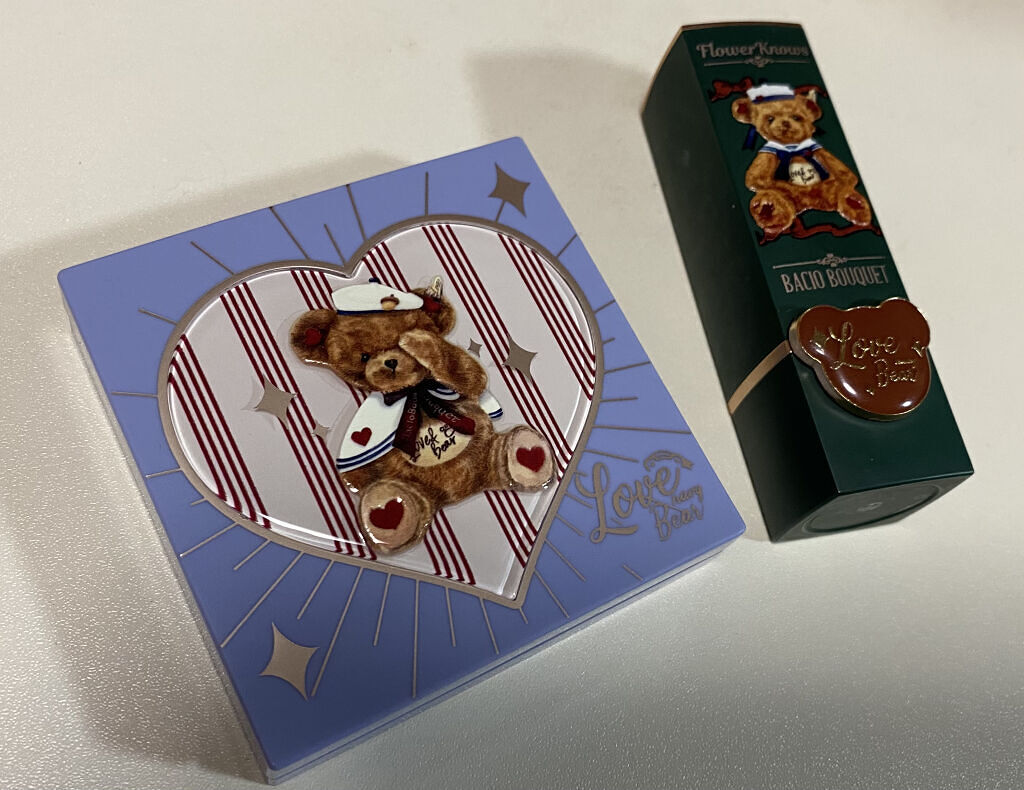 Love Bear マットリップスティック ヘーゼルナッツベア/FlowerKnows/口紅を使ったクチコミ（1枚目）