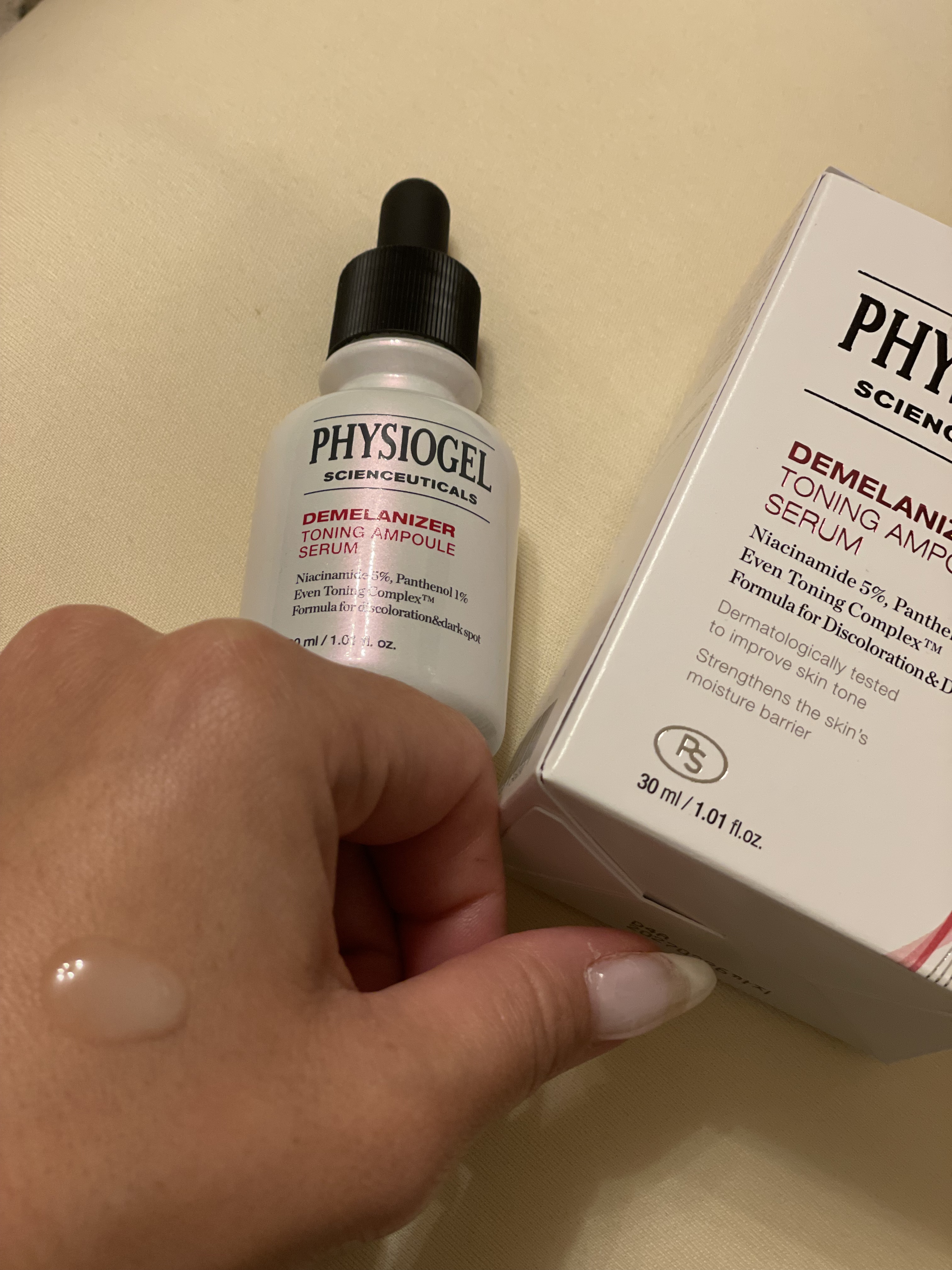 ディメラナイザートーニングアンプル/PHYSIOGEL/美容液を使ったクチコミ（3枚目）