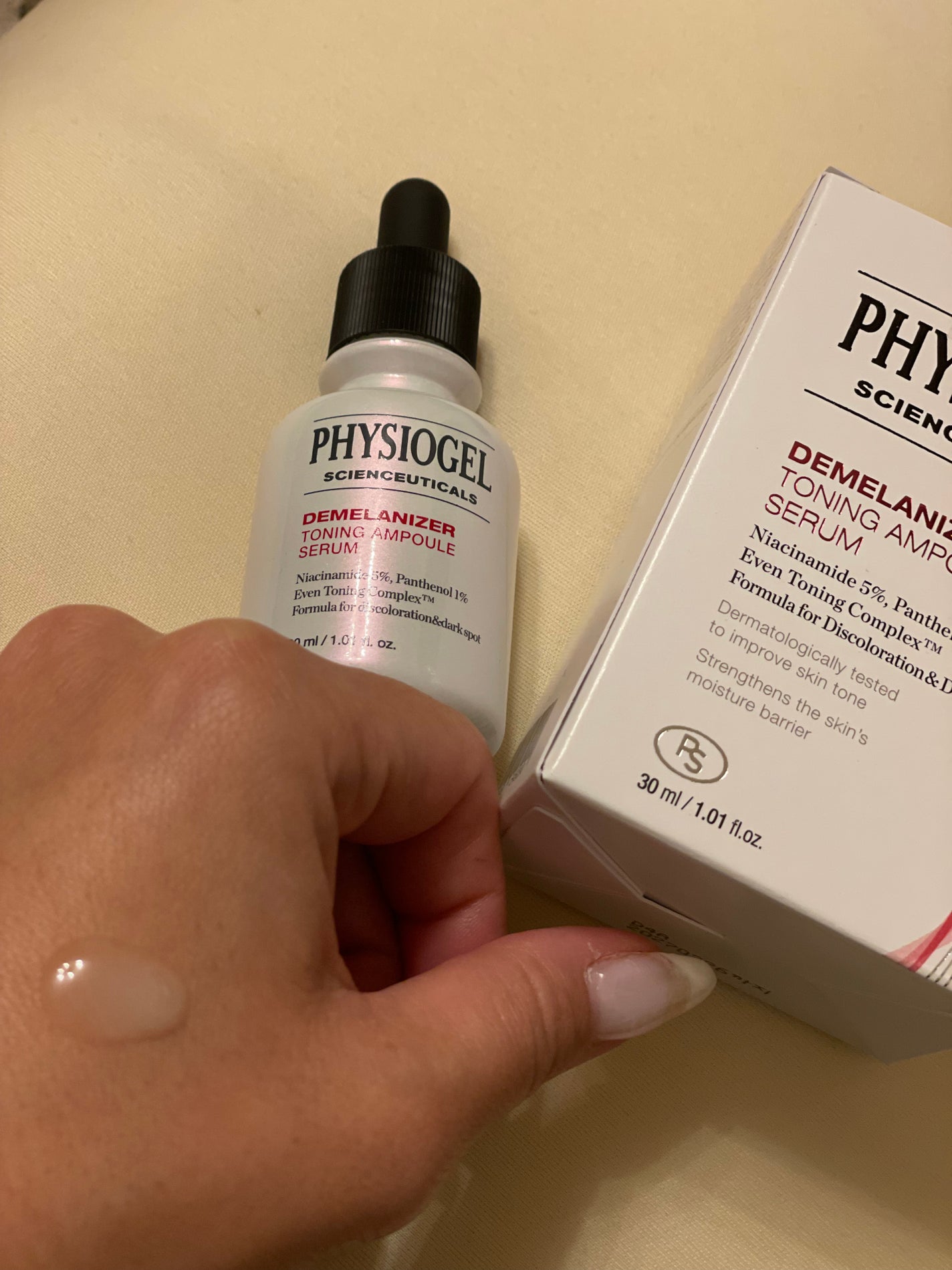 ディメラナイザートーニングアンプル/PHYSIOGEL/美容液を使ったクチコミ(3枚目)