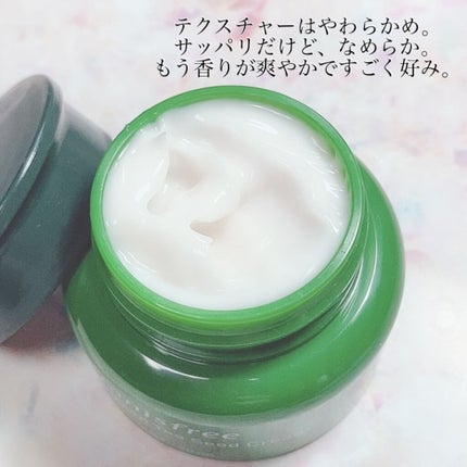 グリーンティーシード クリーム/innisfree/フェイスクリームを使ったクチコミ(2枚目)