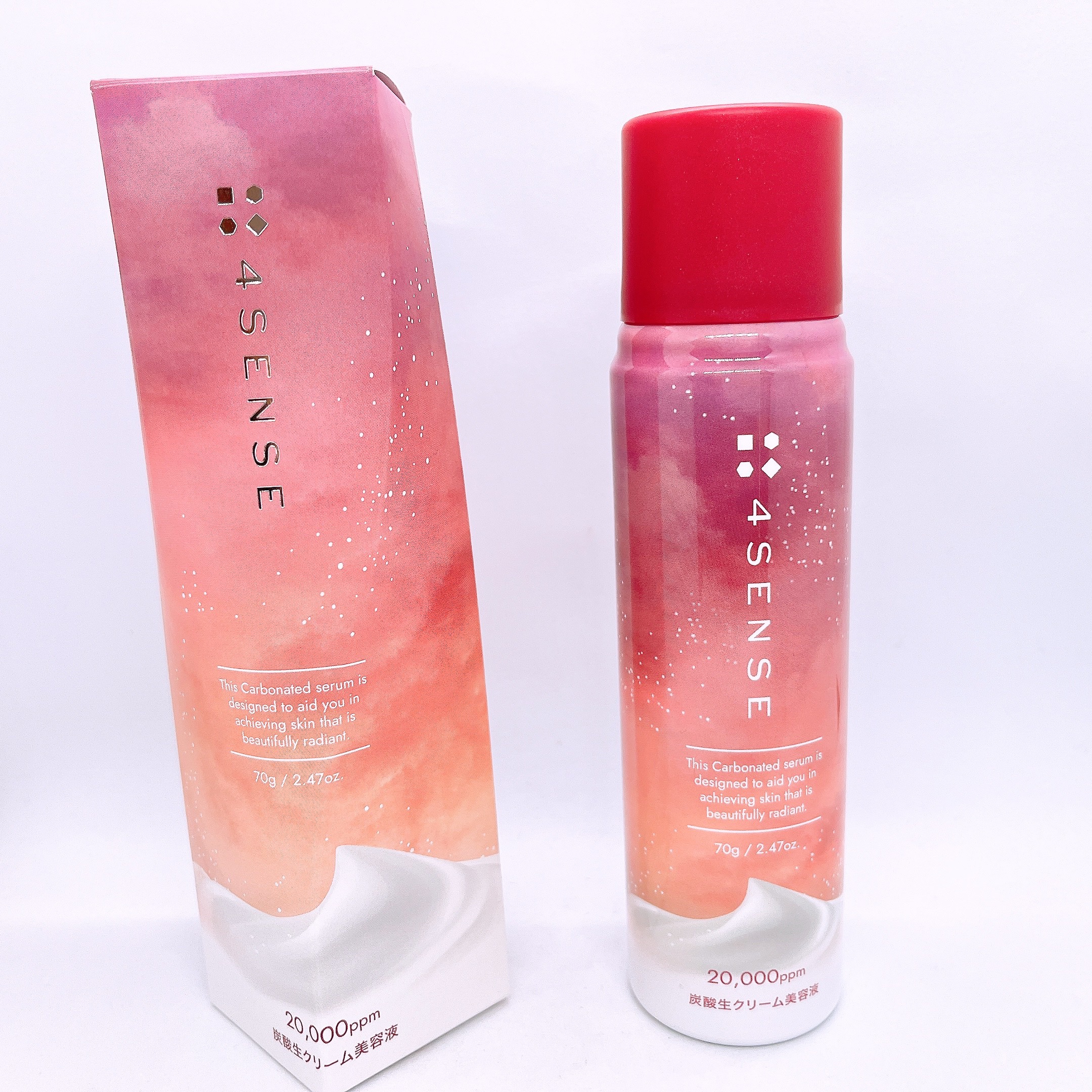 フォーセンス　炭酸生クリームセラム/4SENSE/美容液を使ったクチコミ（1枚目）