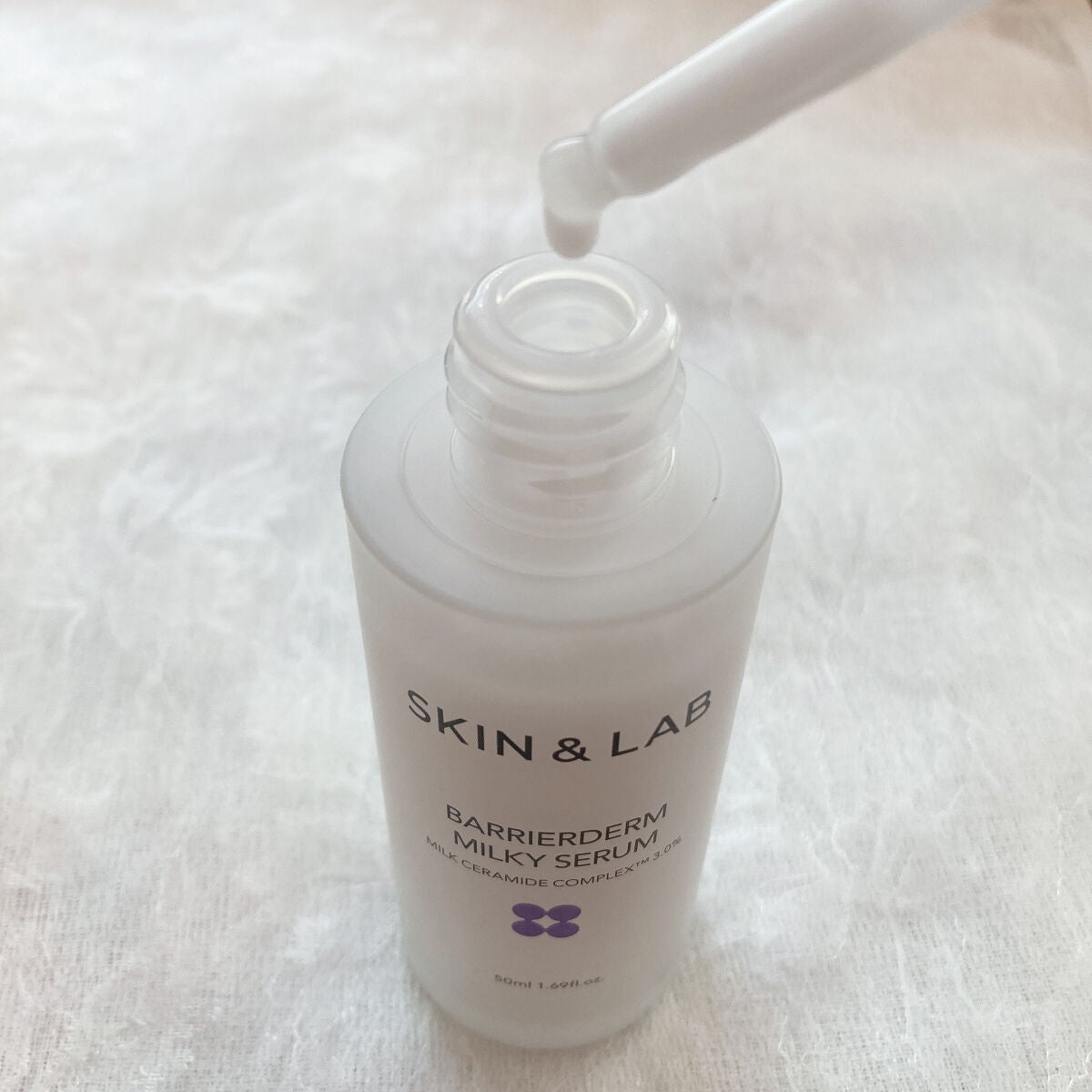 バリアダームミルキーセラム/SKIN&LAB/美容液を使ったクチコミ(4枚目)