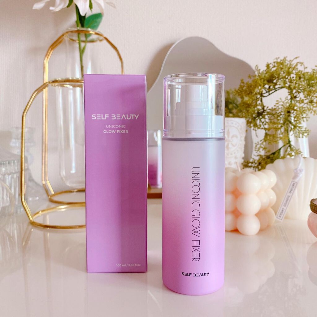 ユニコーン メイクアップグローフィックスミスト/SELF BEAUTY/フィックスミストを使ったクチコミ(9枚目)