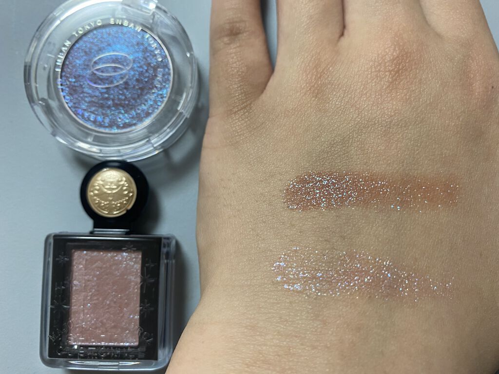 マルチグリッターカラー/ENBAN TOKYO/単色アイシャドウを使ったクチコミ（3枚目）