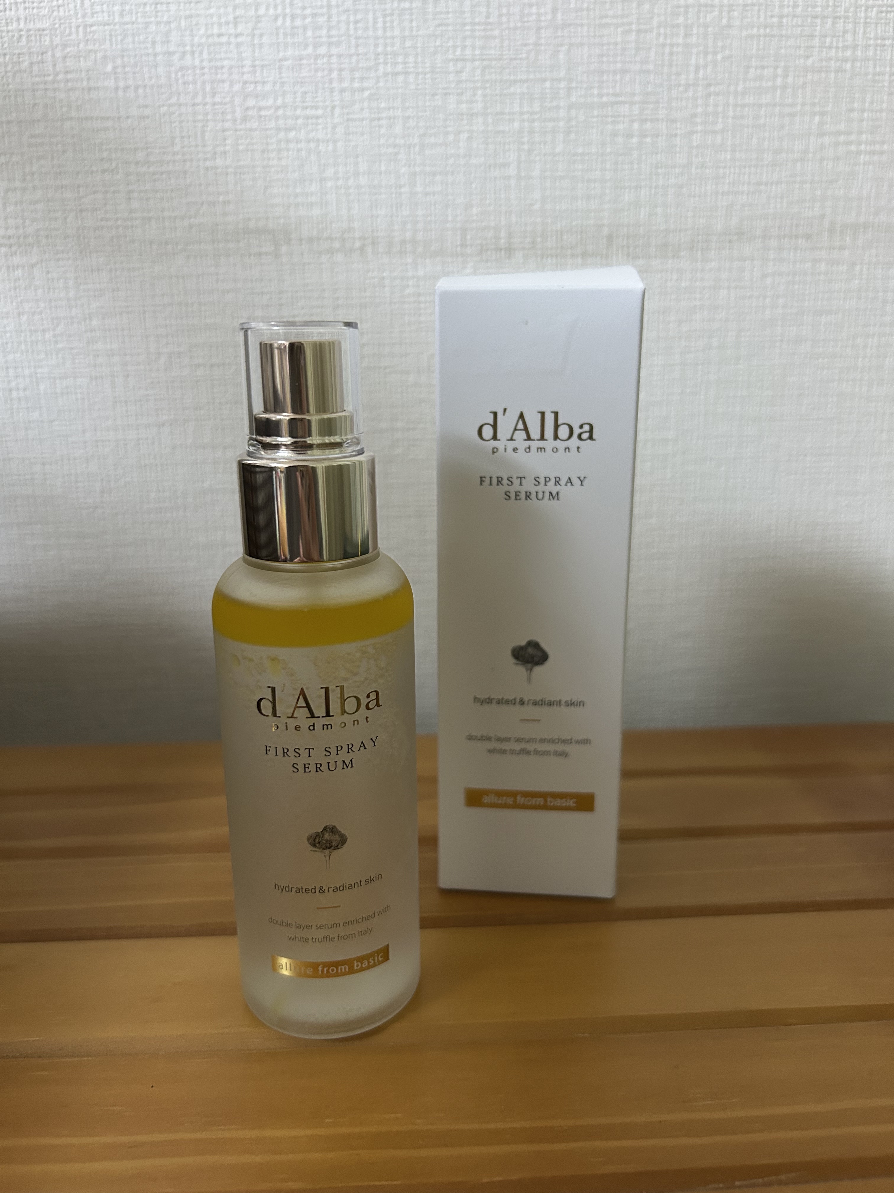 ダルバ ホワイトトリュフファーストスプレーセラム/ダルバ/ミスト状化粧水を使ったクチコミ（1枚目）