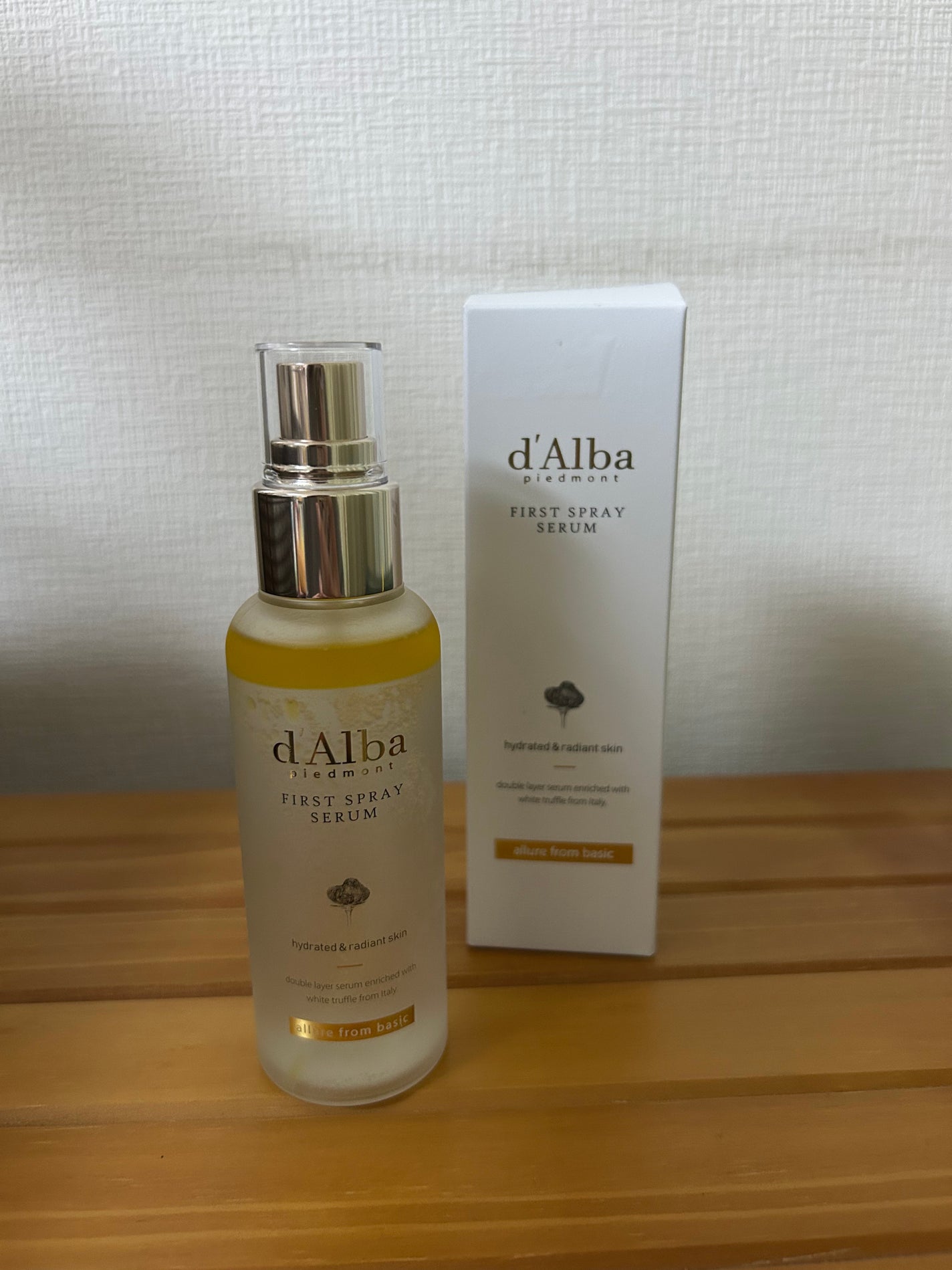 ダルバ ホワイトトリュフファーストスプレーセラム/ダルバ/ミスト状化粧水を使ったクチコミ(1枚目)