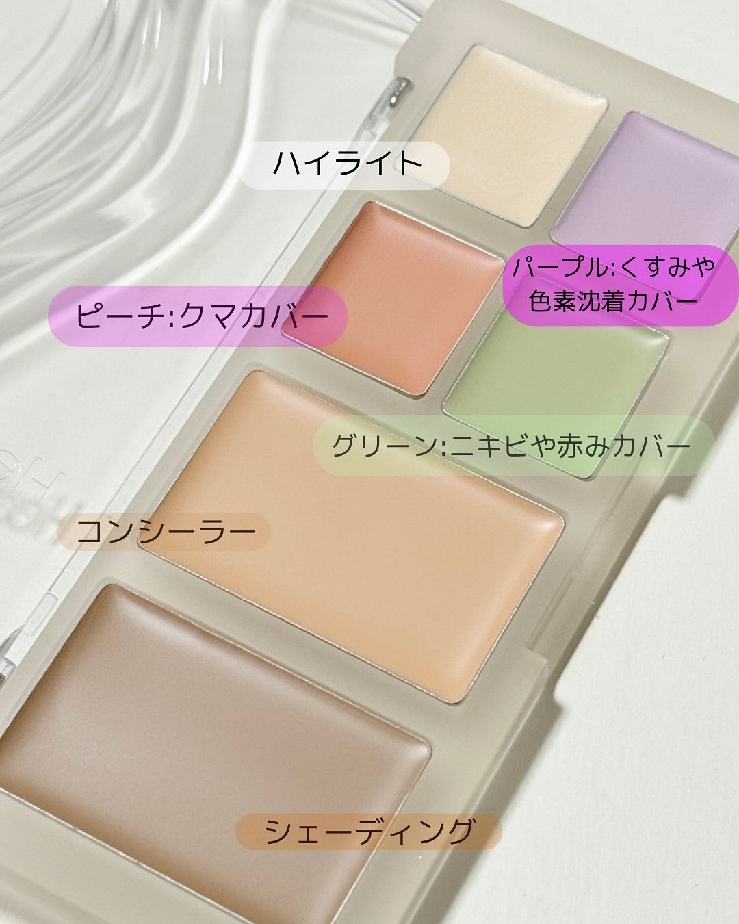 ブリージングコンシーラーパレット/Healus/パレットコンシーラーを使ったクチコミ(3枚目)