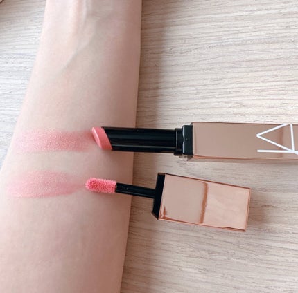 オーガズム アフターグロー リップスティック & ミニリキッドブラッシュデュオ/NARS/メイクアップキットを使ったクチコミ(2枚目)