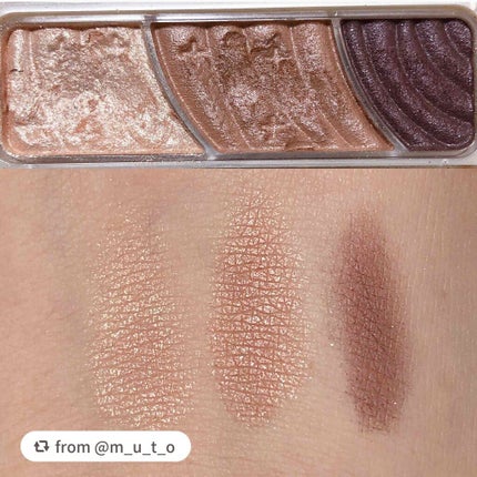 トーンアップアイシャドウ/CEZANNE/アイシャドウパレットを使ったクチコミ(2枚目)