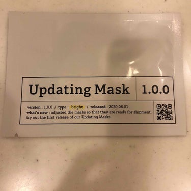 Updating Mask 1.0.0 Type B（透明感）／bright 1セット5枚入り/meol/シートマスク・パックを使ったクチコミ（1枚目）