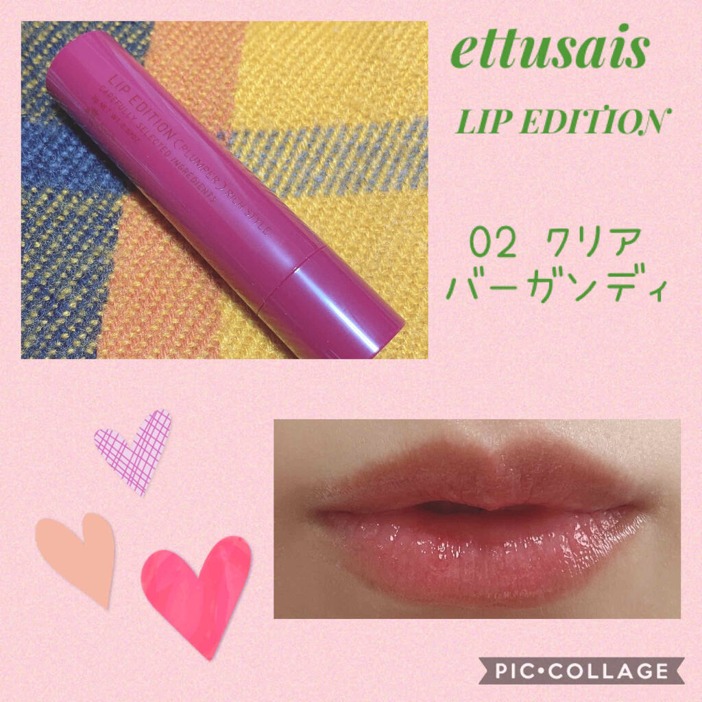 エテュセ リップエディション（プランパー）リッチスタイル/ヘルシースタイル/ettusais/リップケアを使ったクチコミ（1枚目）