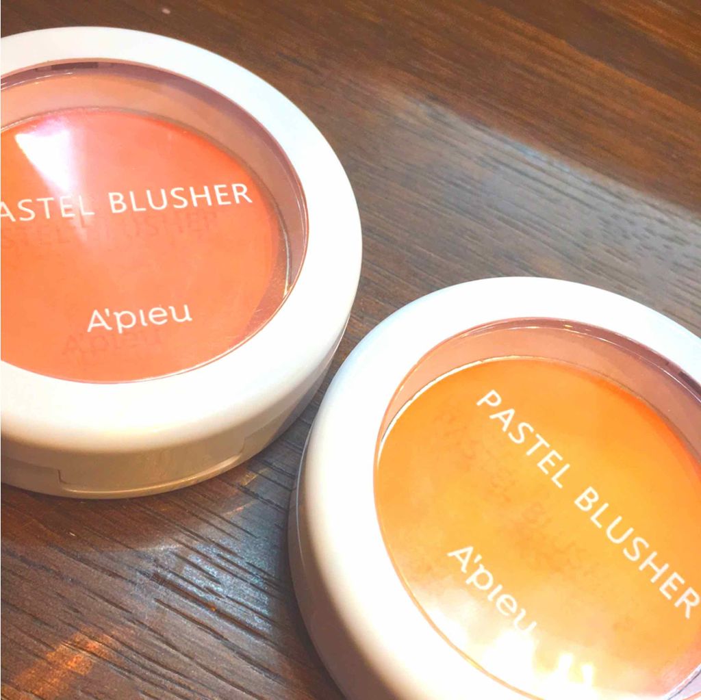 アピュー パステルブラッシャー/A’pieu/パウダーチークを使ったクチコミ（1枚目）