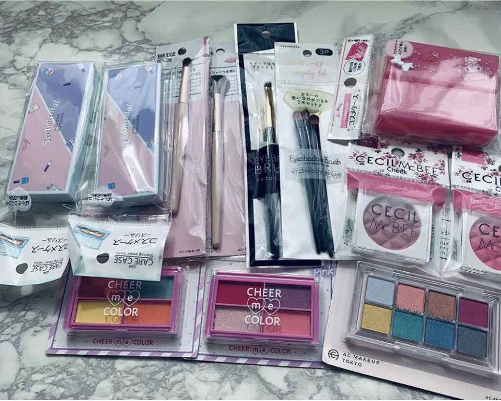 CMBチークカラーA/セリア/パウダーチークを使ったクチコミ（1枚目）