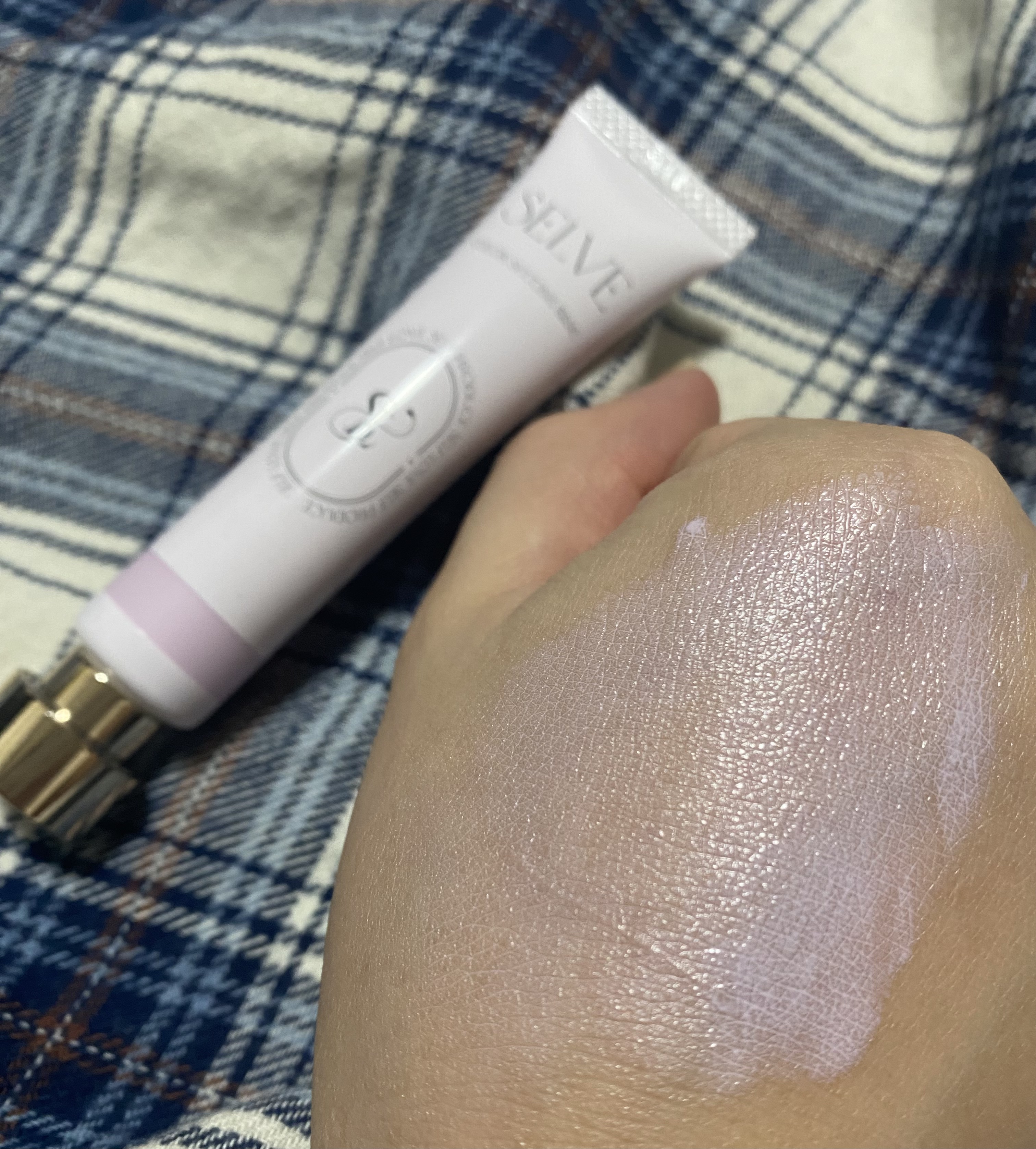 カラーセッティングベース 02 パープル/SELVE/化粧下地を使ったクチコミ（1枚目）