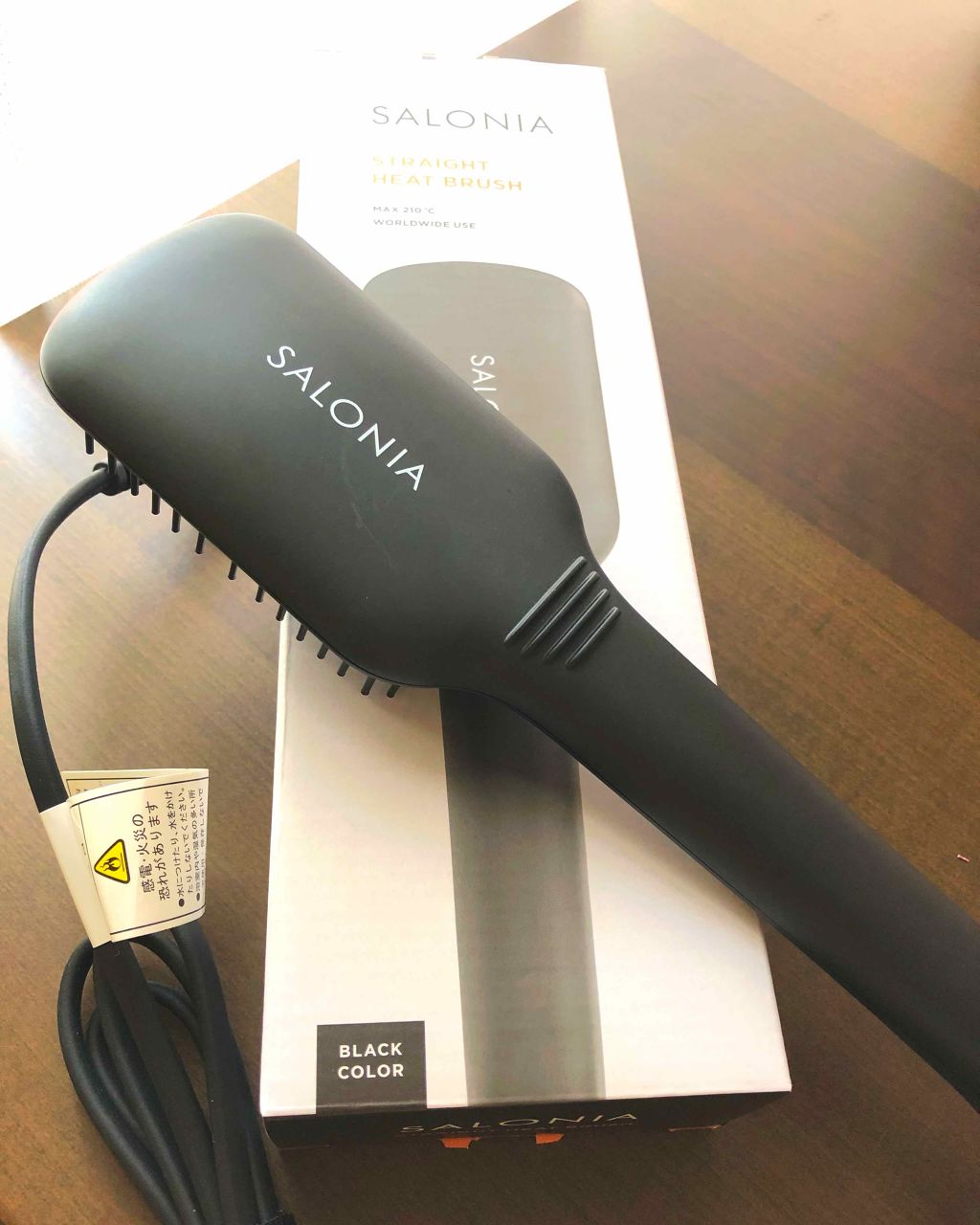SALONIA ストレートヒートブラシ/SALONIA/ヒートブラシを使ったクチコミ（1枚目）