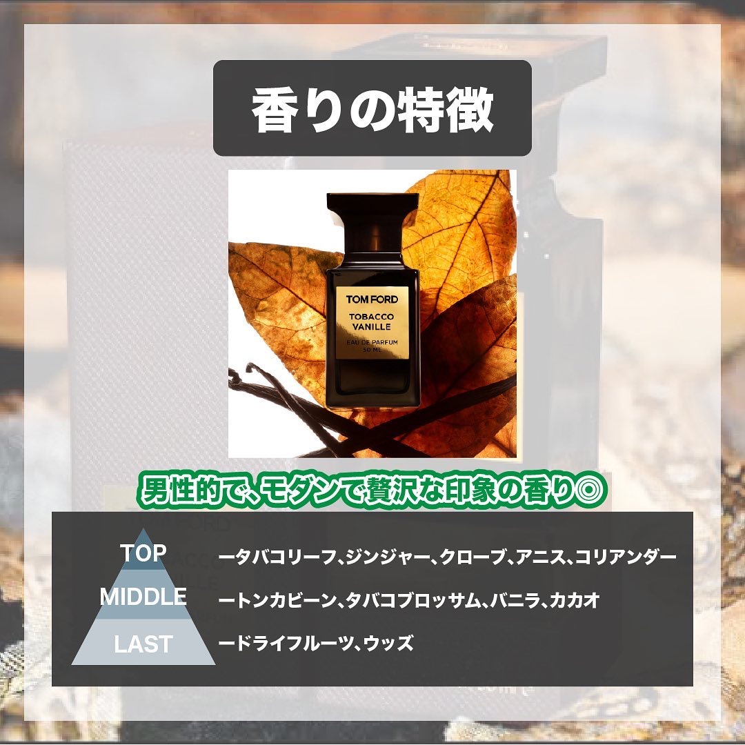 試してみた】タバコ・バニラ オード パルファム スプレィ TOM FORD