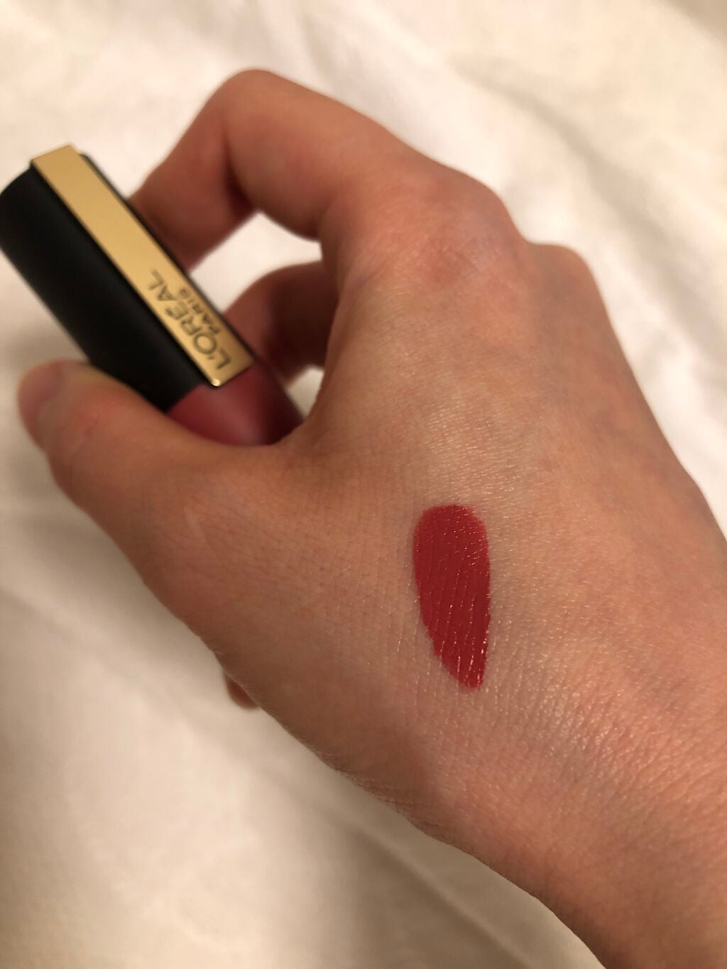 ルージュシグネチャー /ロレアル パリ/リップグロスを使ったクチコミ(3枚目)