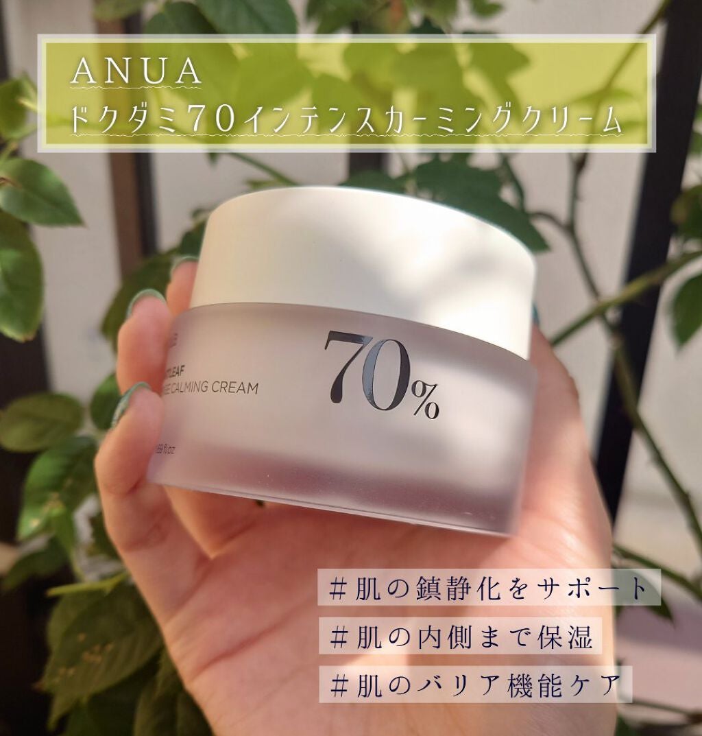 ドクダミ 70 インテンスカーミングクリーム/Anua/フェイスクリームを使ったクチコミ(1枚目)