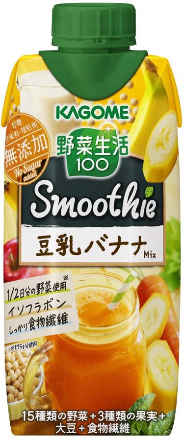 試してみた スムージー 豆乳バナナmix 野菜生活100 Lips 試してみた スムージー 豆乳バナナmix 野菜生活100 Lips