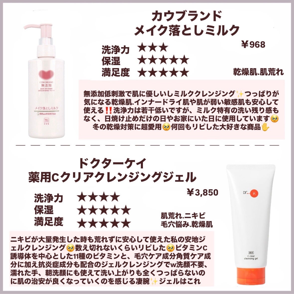 メイク落としミルク/カウブランド無添加/ミルククレンジングを使ったクチコミ(6枚目)