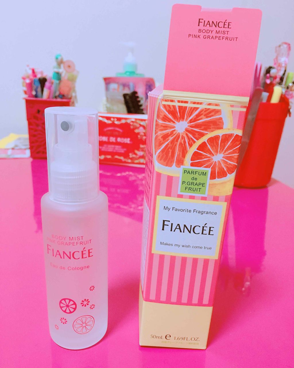 ボディミスト ピンクグレープフルーツの香り/フィアンセ/香水(レディース)を使ったクチコミ(1枚目)
