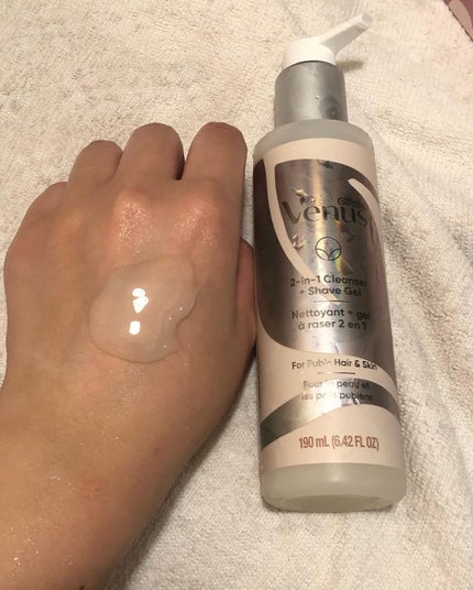 ヴィーナス VIO ヘア&スキン 2イン1クレンザー+シェーブジェル/Gillette Venus/ムダ毛ケアを使ったクチコミ(5枚目)
