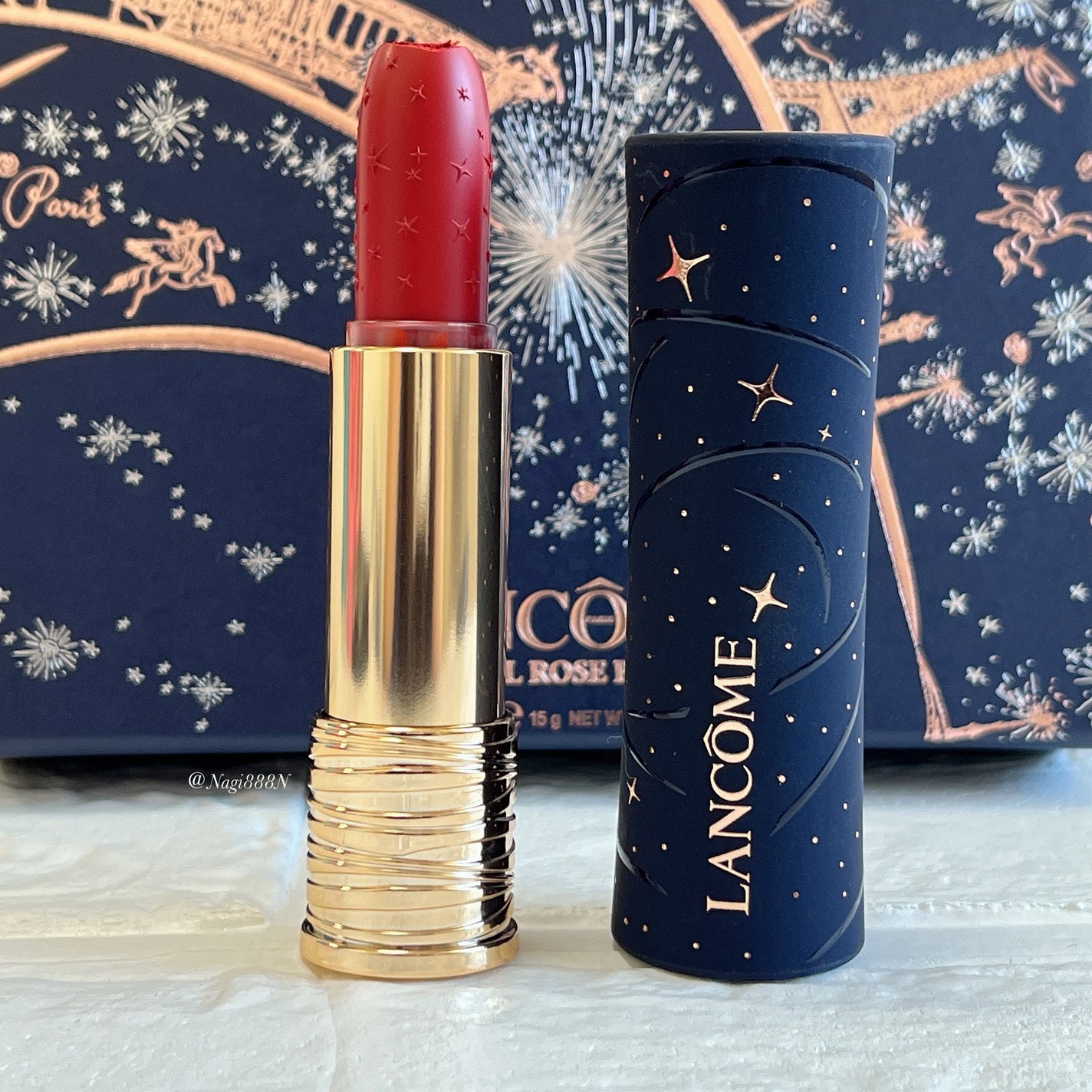 ラプソリュ ルージュ ドラママット/LANCOME/口紅を使ったクチコミ(1枚目)