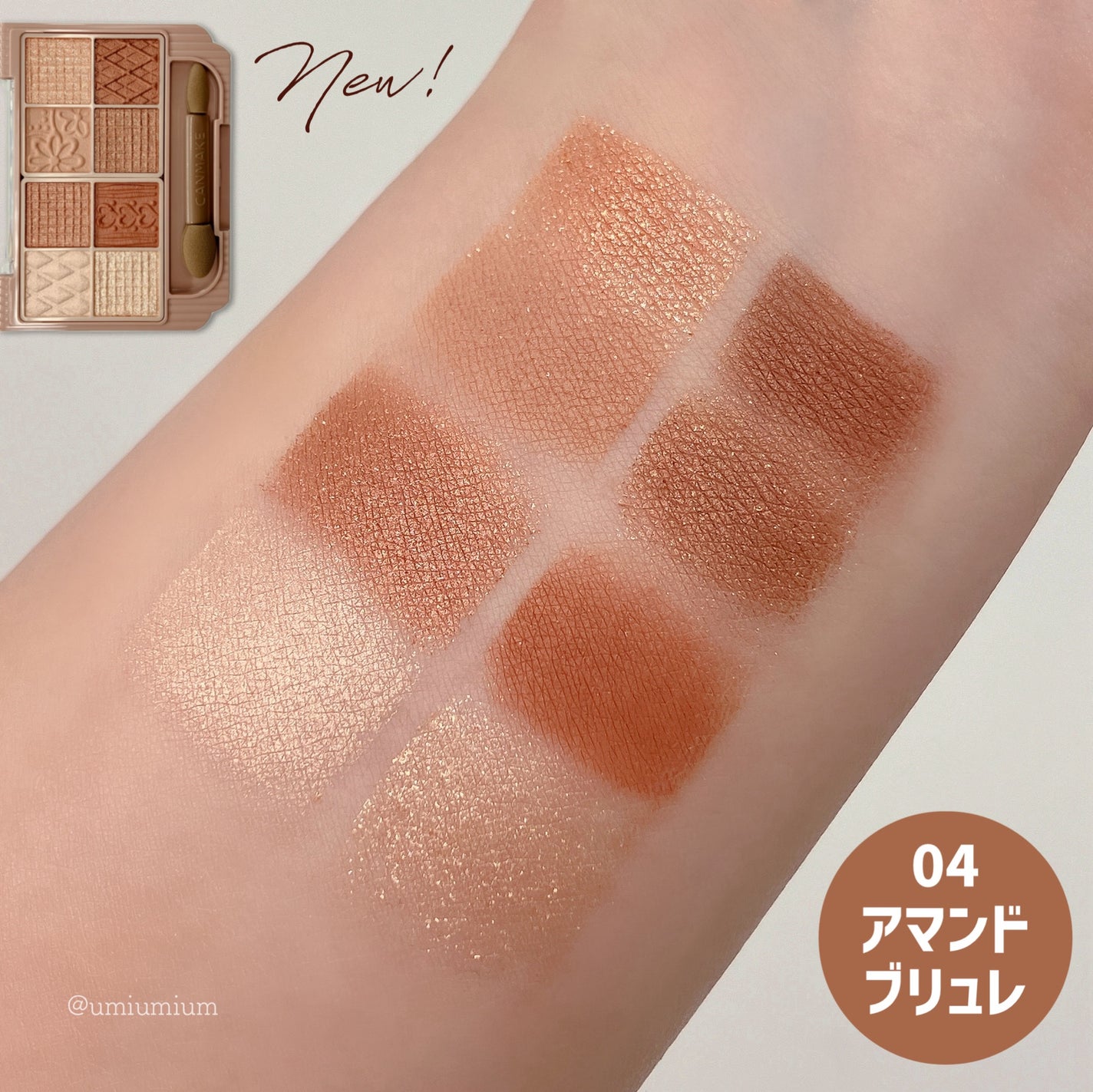 プティパレットアイズ/キャンメイク/パウダーアイシャドウを使ったクチコミ(4枚目)