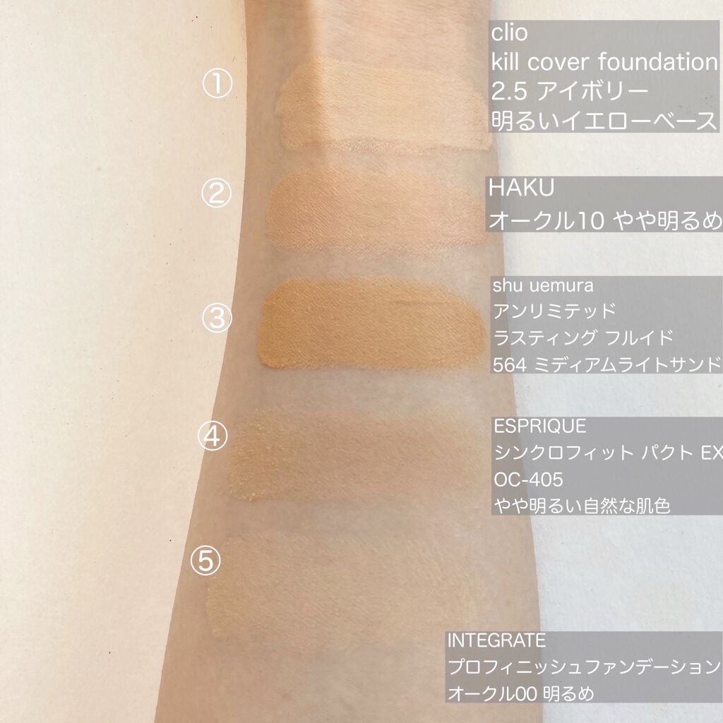 キルカバー グロウ ファンデーション 2.5 ivory/CLIO/リキッドファンデーションを使ったクチコミ（3枚目）