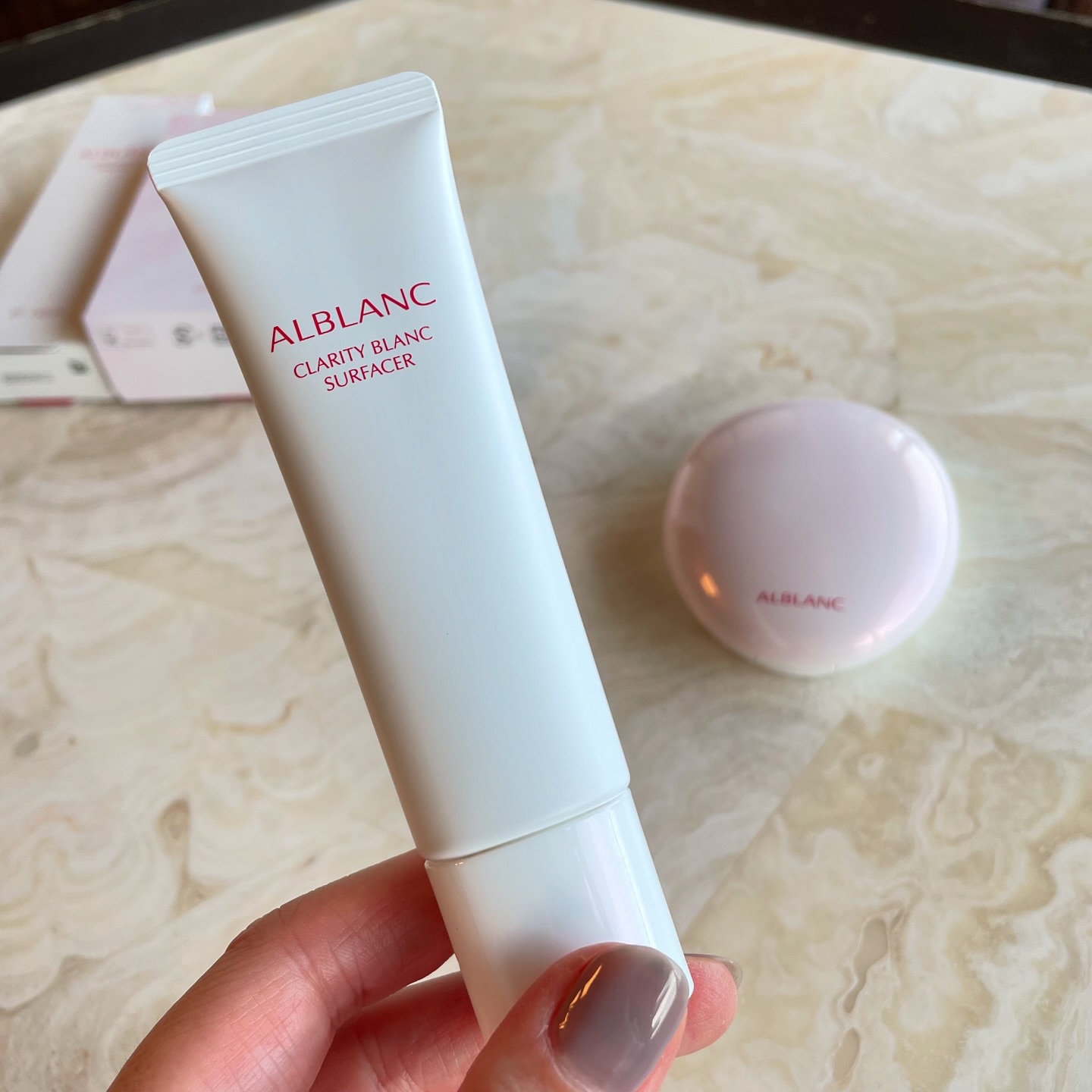 クラリティブラン フィニッシャー（ライトピンク）/ALBLANC/プレストパウダーを使ったクチコミ（2枚目）