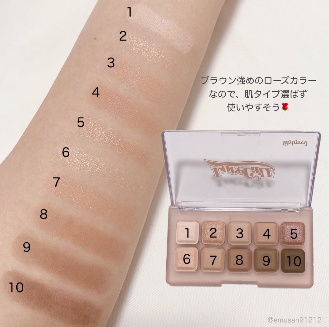 ムードキーボード/lilybyred/アイシャドウパレットを使ったクチコミ(4枚目)