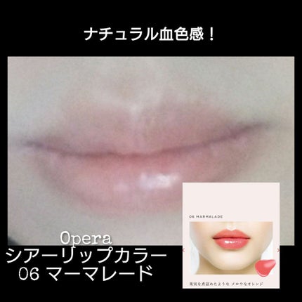 オペラ シアーリップカラー RN 06 ママレード/OPERA/リップグロスの画像