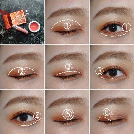 ジューシーオレンジパレット/innisfree/アイシャドウパレットを使ったクチコミ(4枚目)