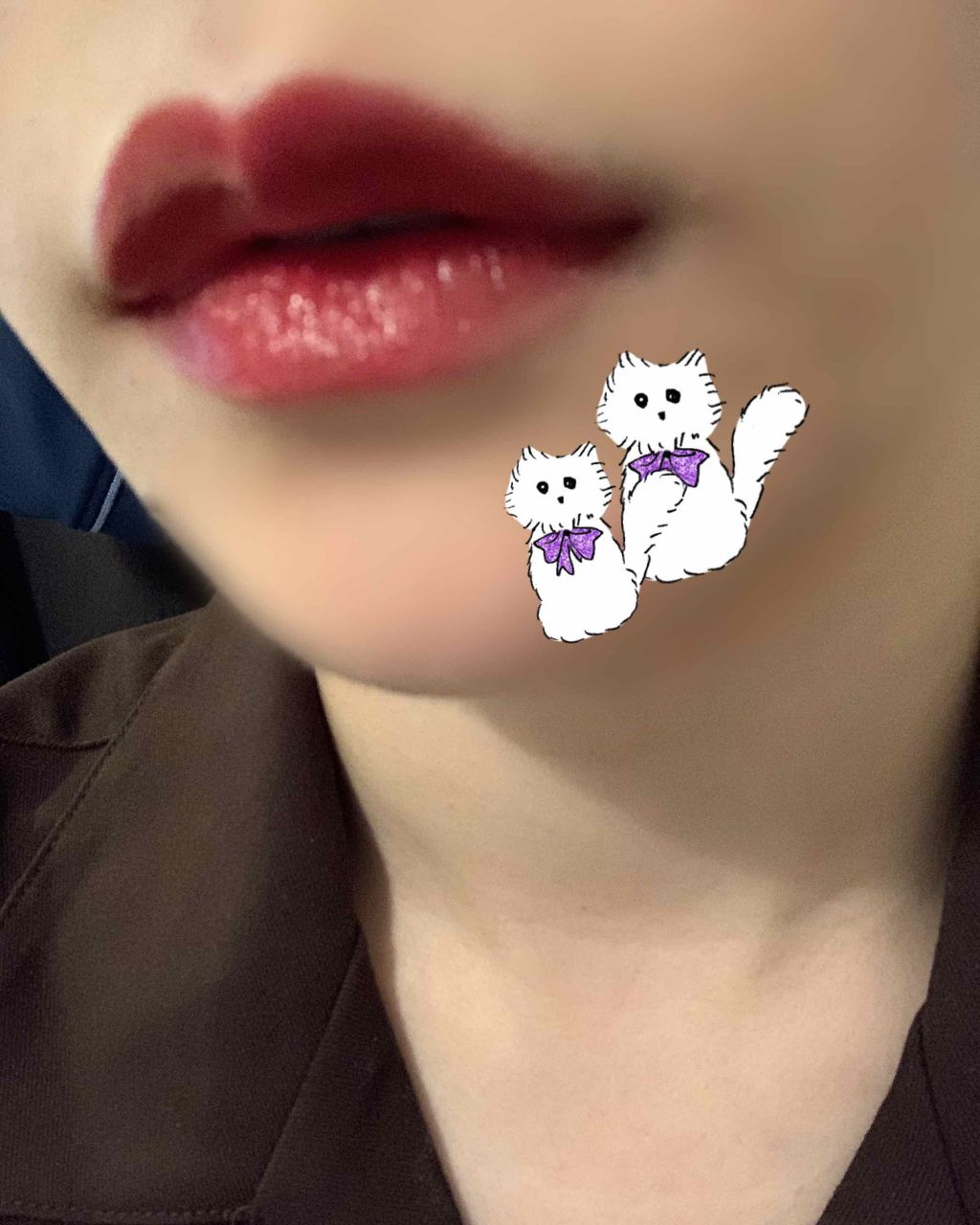 ルージュ ヴォリュプテ シャイン/YVES SAINT LAURENT BEAUTE/口紅を使ったクチコミ（2枚目）