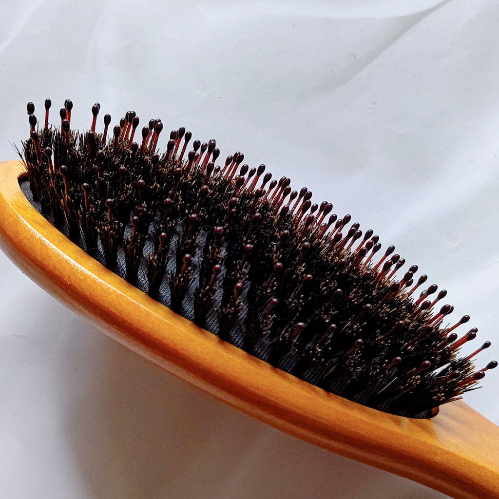 つやつや天然毛のミックスブラシ/マペペ/ヘアブラシを使ったクチコミ（3枚目）