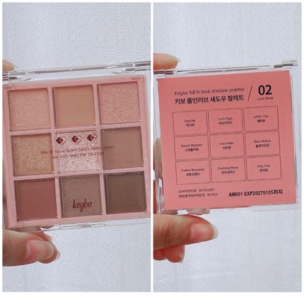 KEYBO FALL IN LOVE SHADOW PALETTE/keybo/アイシャドウパレットを使ったクチコミ(2枚目)