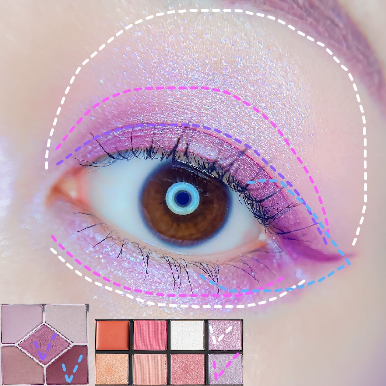 コンパクトアディクション “エターナル イン ピンク”/ADDICTION/アイシャドウパレットを使ったクチコミ（2枚目）