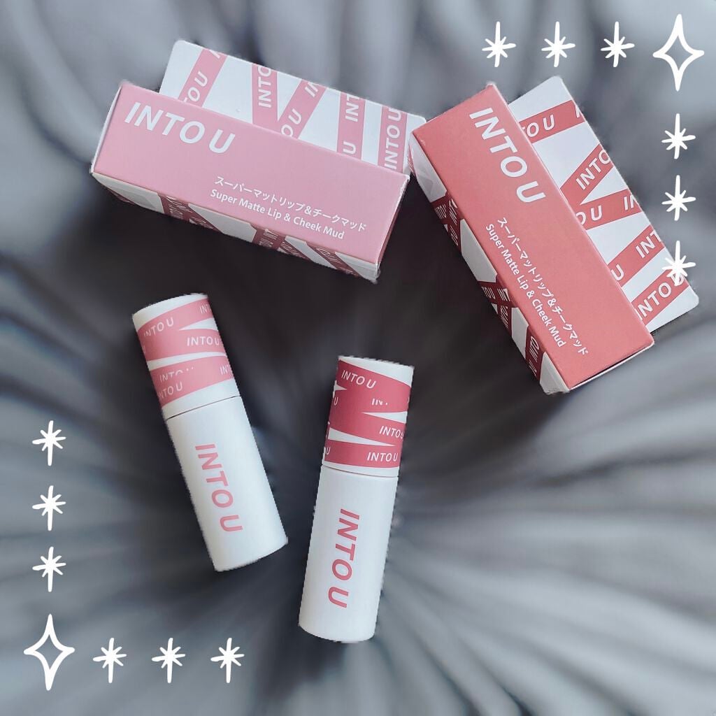 スーパーマットリップ&チークマッド/INTO U/口紅を使ったクチコミ(1枚目)