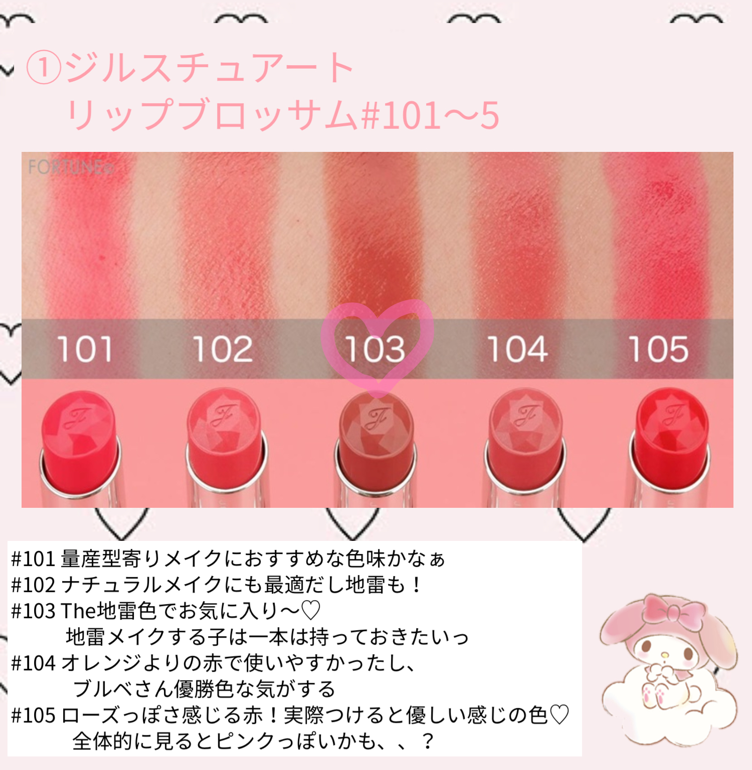 リップブロッサム/JILL STUART/口紅を使ったクチコミ（1枚目）